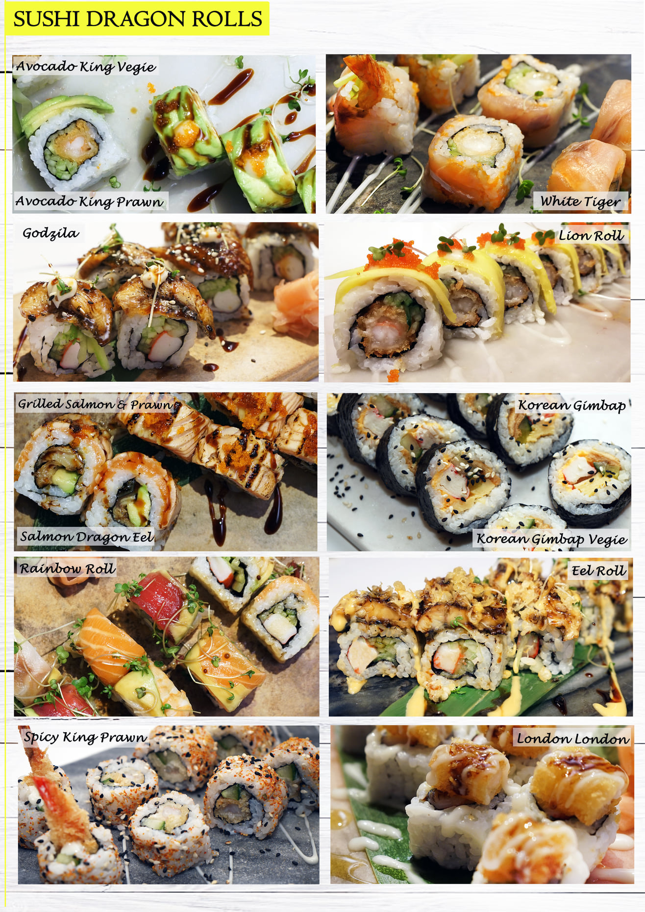 yakii sushi coventry japanese korean chinese restaurant menu
